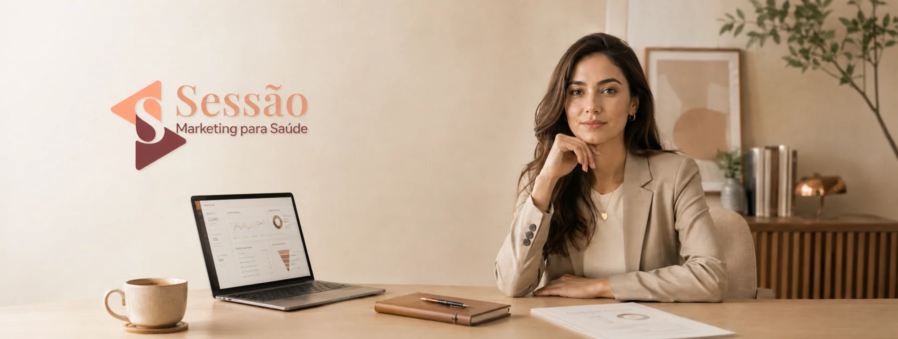 Estratégia de marketing para saúde com análise de presença digital, SEO, tráfego pago, site e jornada do paciente